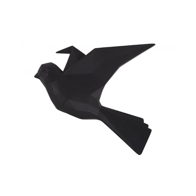 Wall Hanger Origami Bird Large, Black