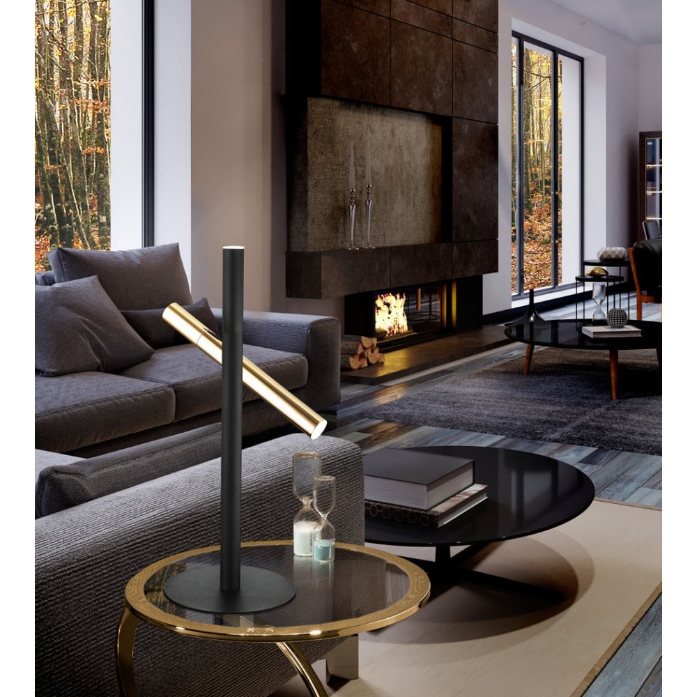 Elegant Dual-Tone Varas Lamp with Opal Diffuser