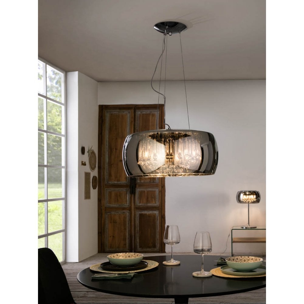 Argos Ø50 Dimmable Pendant Light with Crystal Accents
