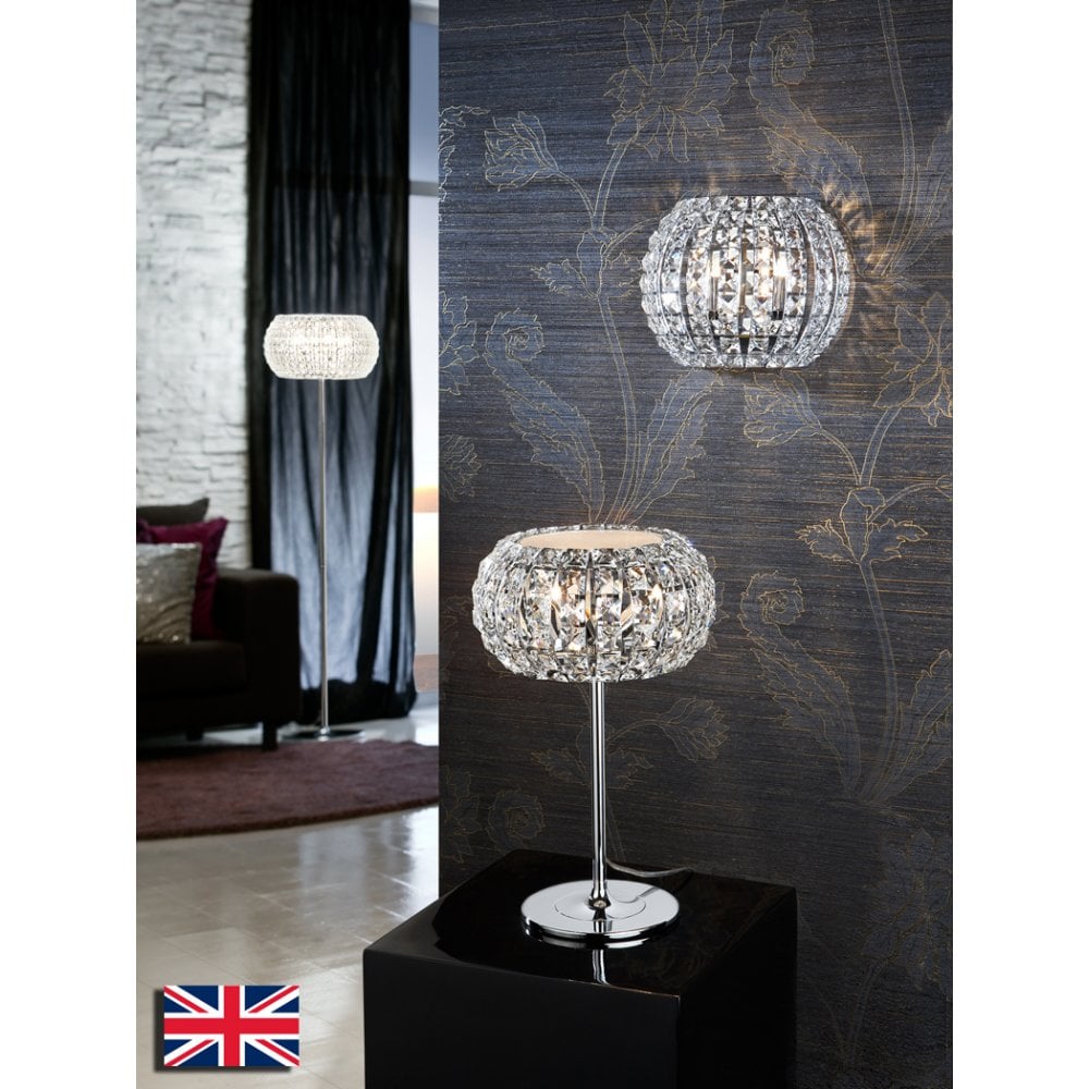 Elegant Crystal Diamond Table Lamp UK