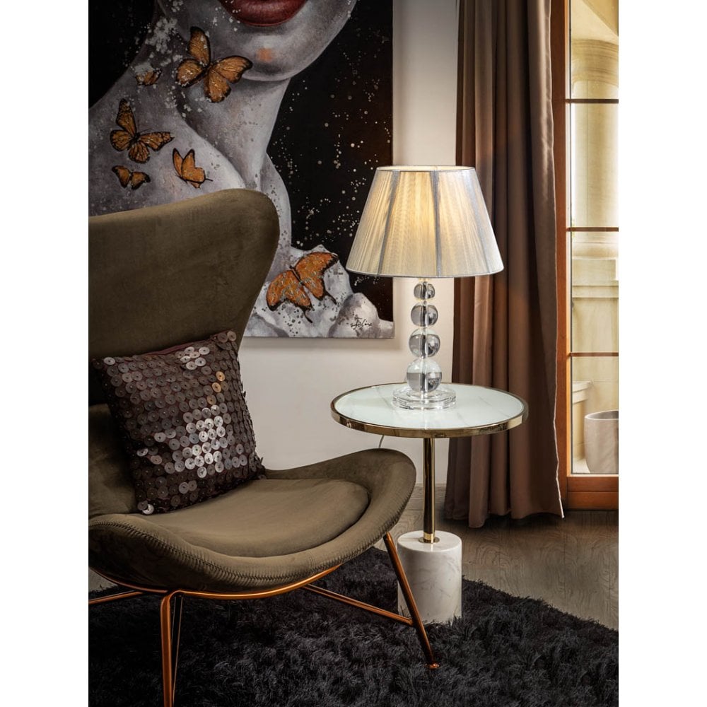 Mercury Grand Illumination Table Lamp, Clear Elegance Edition