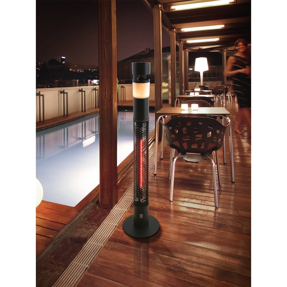 Heat Sound Outdoor 1500W Electric Heater with Bluetooth Speaker and LED Light
