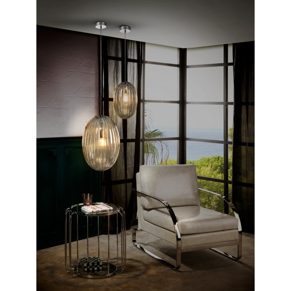 Ovila 1L Pendant Lamp in Cognac Finish