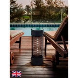 1200W Black Lantern-Style Outdoor Heater
