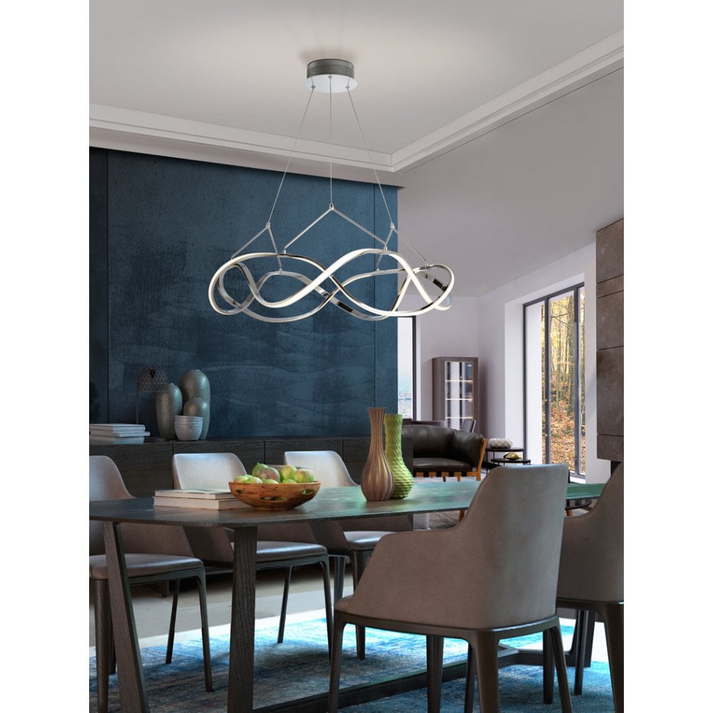 Molly Modern Elegance LED Pendant Lamp Ø80 in Chrome