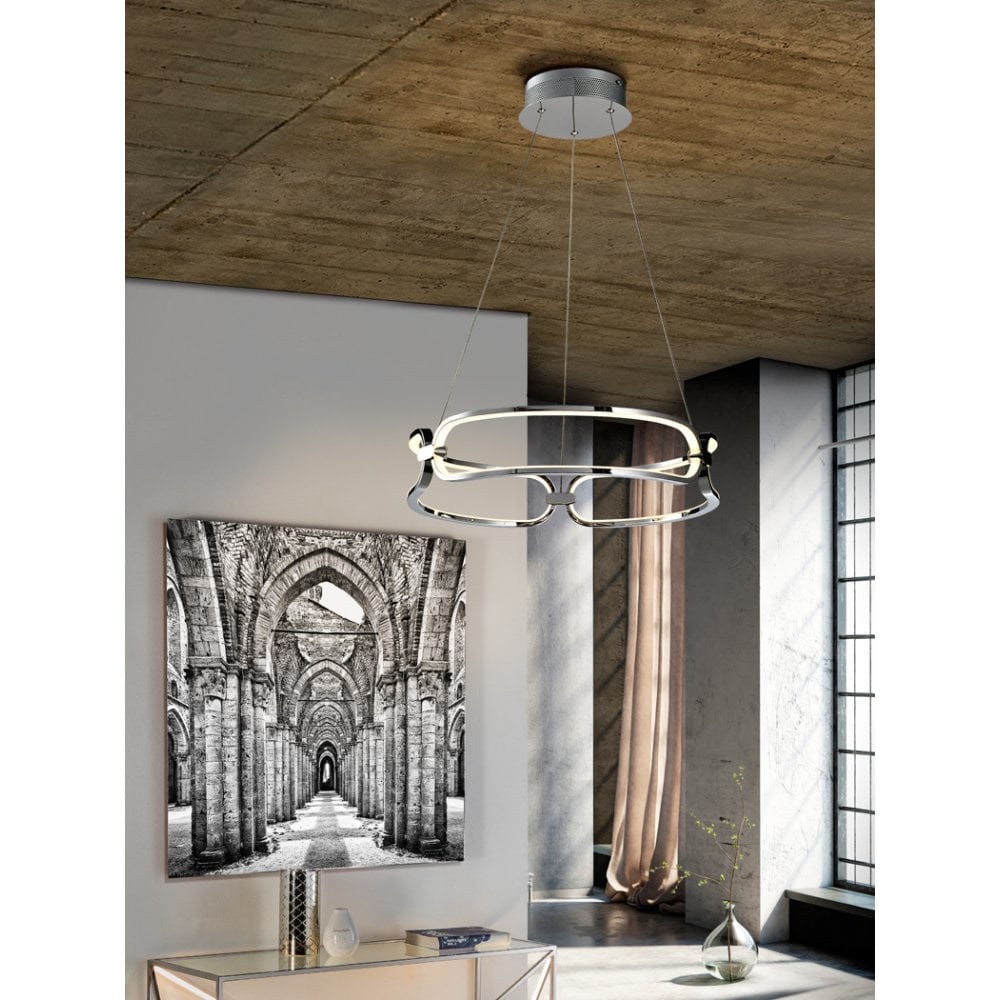 Colette Chrome LED Pendant Lamp Ø47