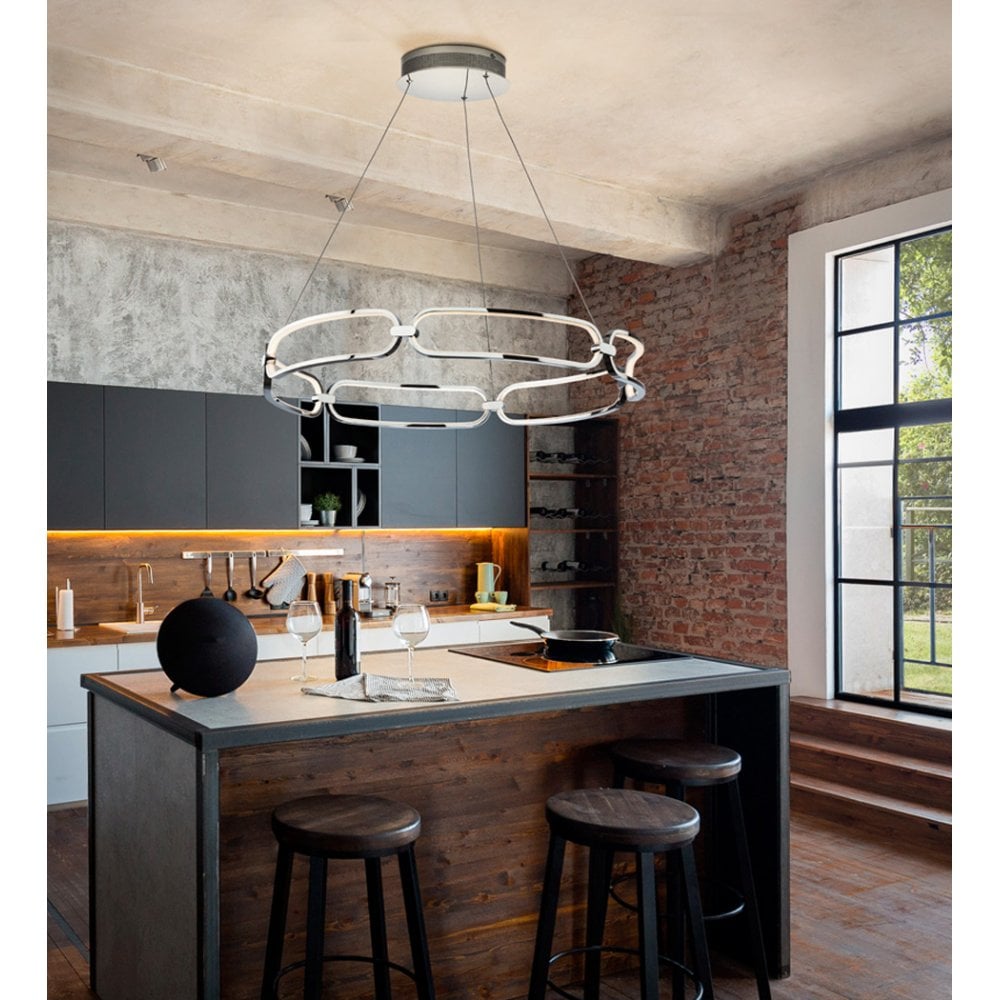Colette Chrome LED Pendant Lamp Ø80