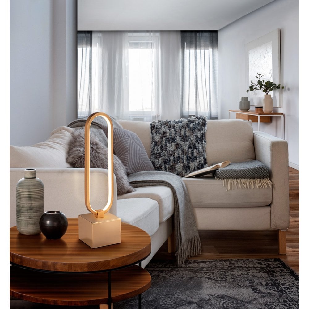 Elegant Rose Gold Colette LED Table Lamp