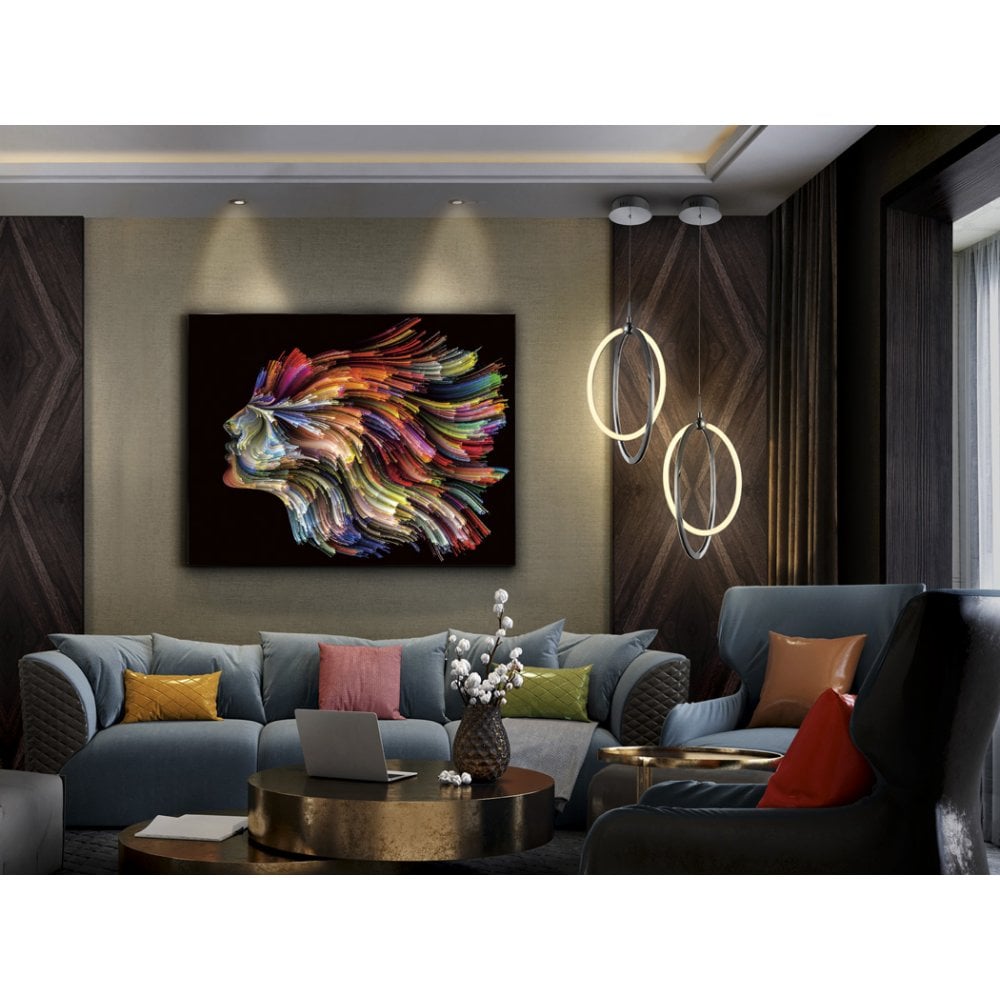 Vibrant Spectrum: Tempered Crystal Art