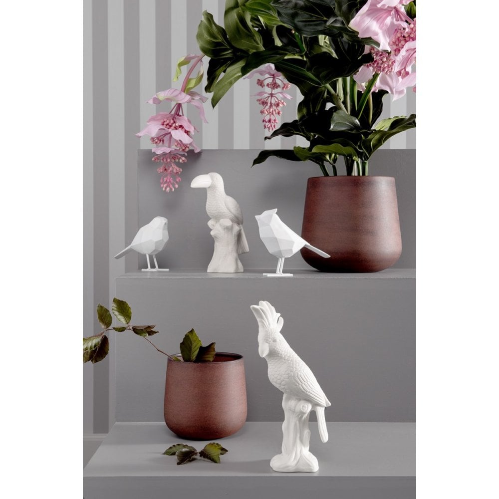 Statue Bird Small, White