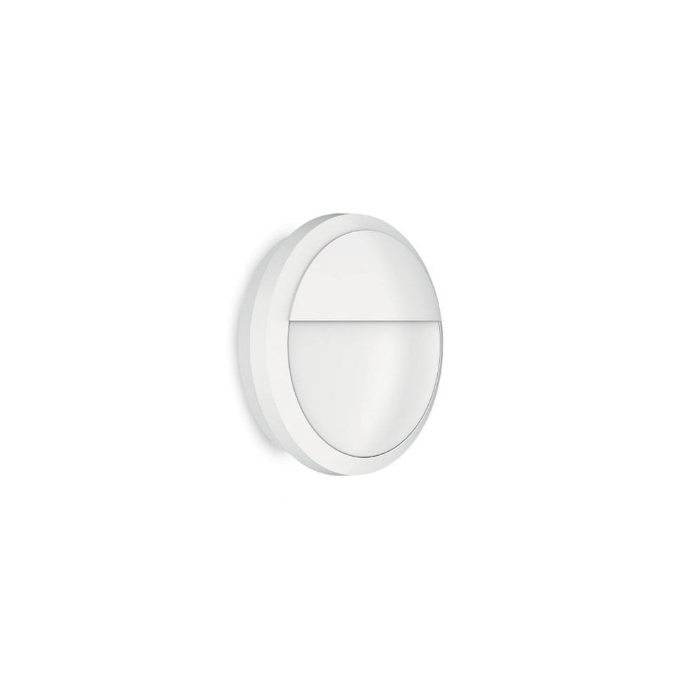 Contemporary White Eyelid Wall Light Fixture
