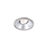 Fire-Rated Brushed Metal Downlight with Adjustable Beam & Color Switchability