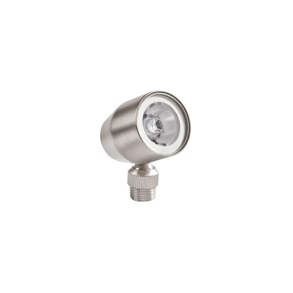Sleek Brushed Metal Mini LED Spotlight - Adjustable, Cool White 4000K, 12° Beam