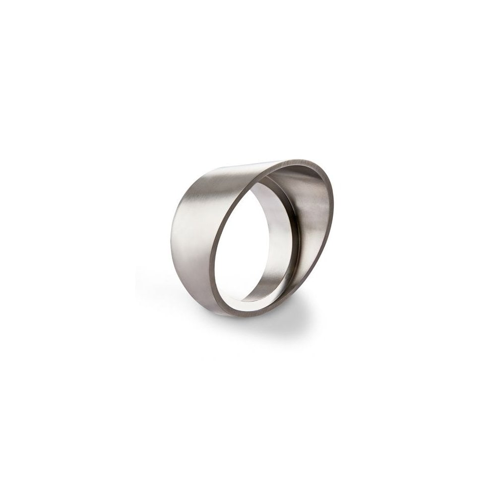 Sleek Brushed Metal Tapered Glare Hood in Stainless Steel Finish