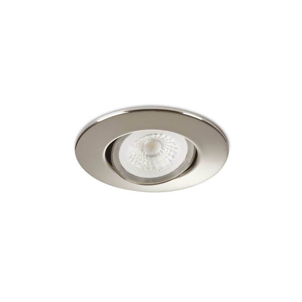 H4 Lite Adjustable Chrome LED Downlight with Easy-Fit Connector - Warm White (3K)