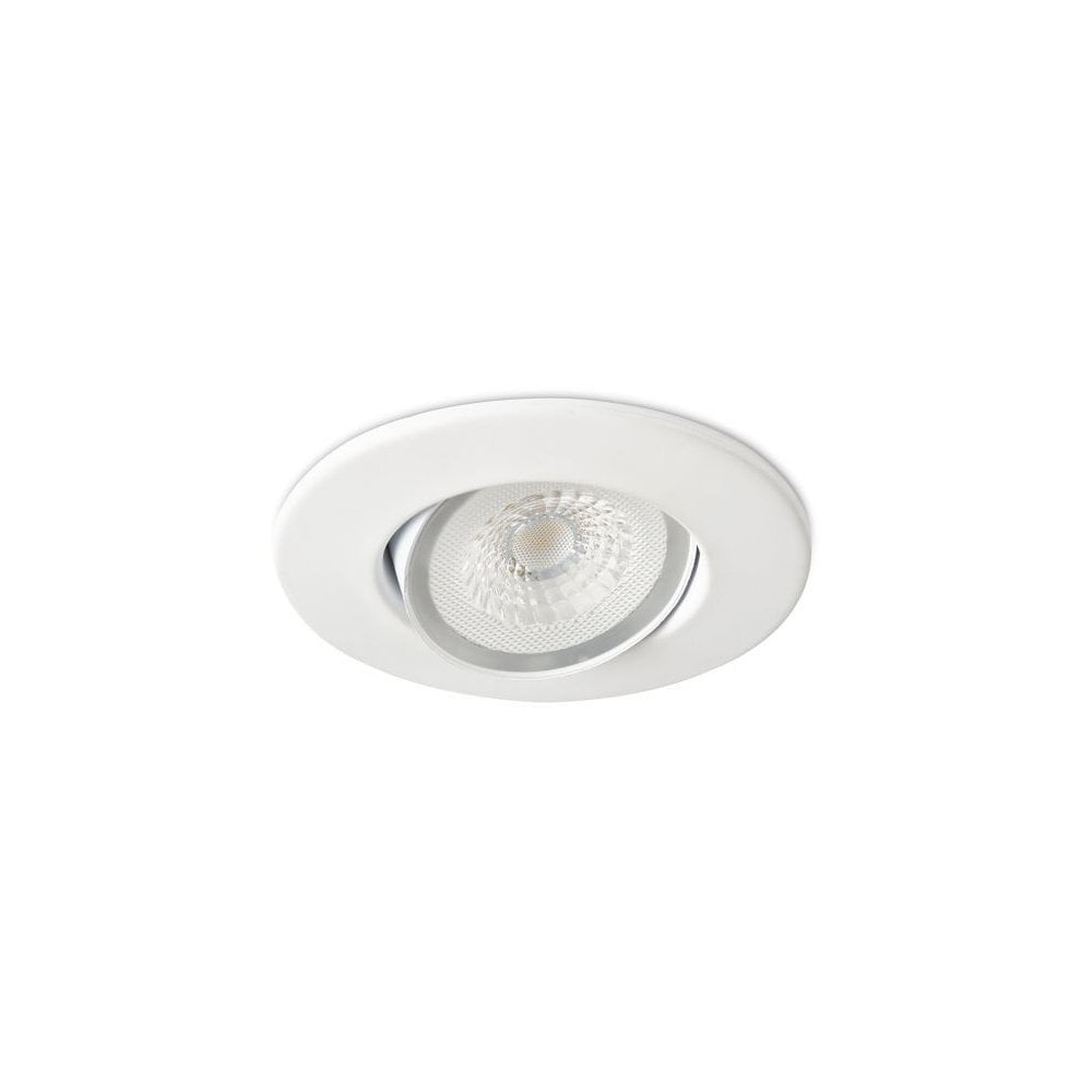 H4 Lite Adjustable LED Downlight with White Bezel & Easy-Fit Connector, Cool White (4K)