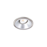 Fire-Rated Brushed Metal Downlight with Adjustable Beam & Color Switchability