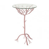 Lexa Branch Table, Iron, Glass, Gold