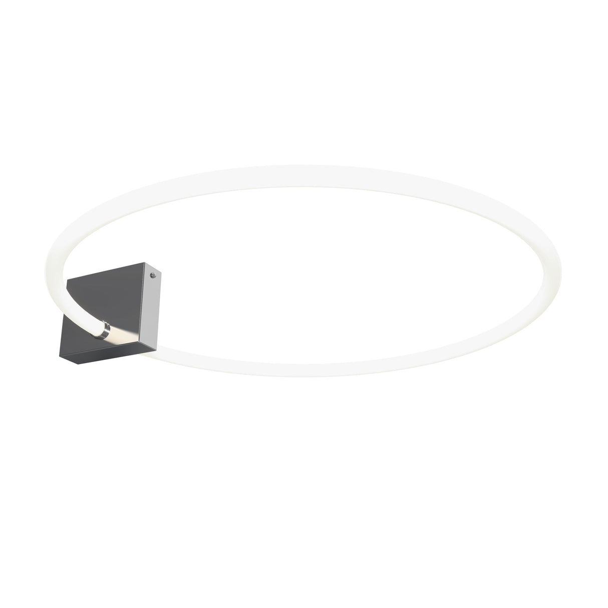 Sleek Chrome Halo Ceiling Light Fixture