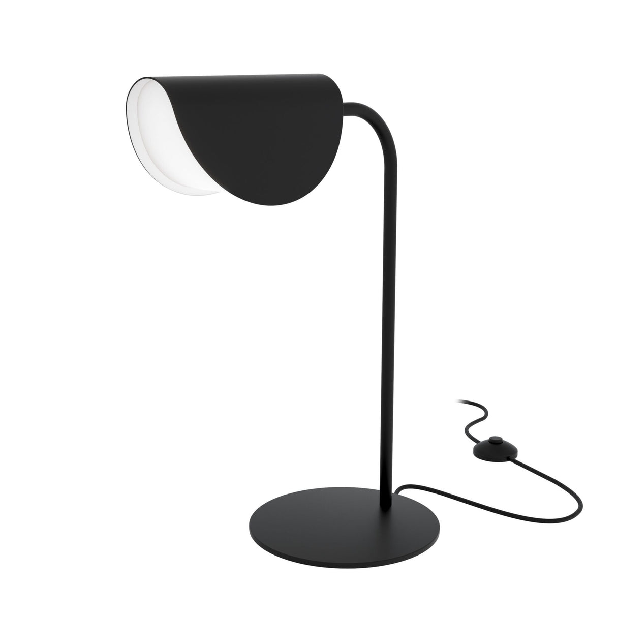 Sleek Noir Contemporary Table Lamp
