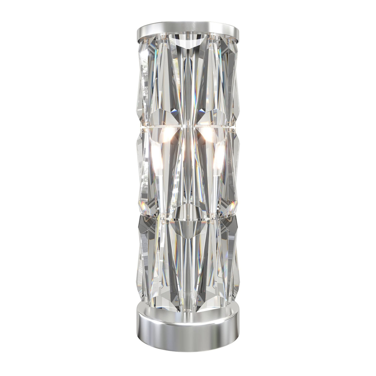 Contemporary Chrome Spire Table Lamp