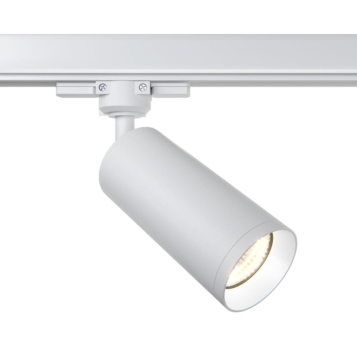 Modern White Aluminum Track Light System - Focus Collection