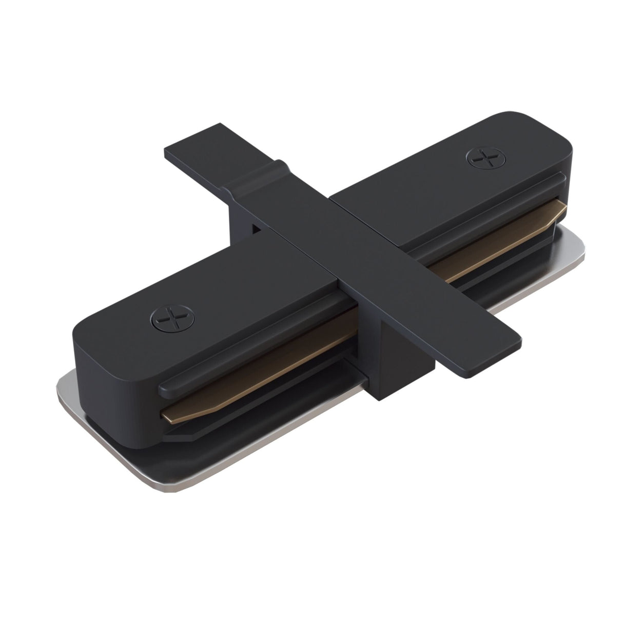 Black Linear Connector for Single Phase Track System