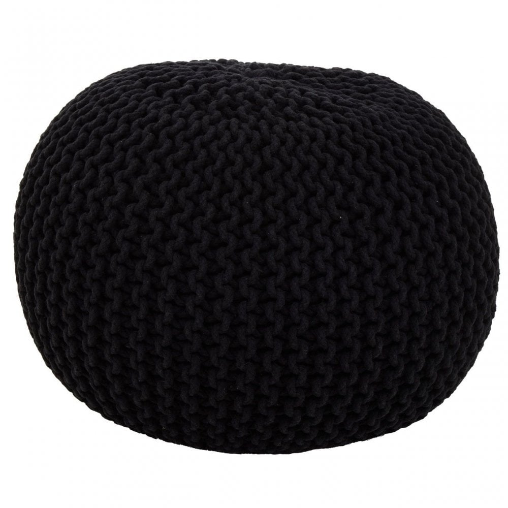 Kids Black Pouffe