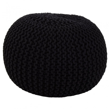 Kids Black Pouffe
