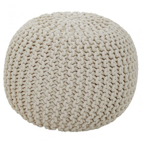 Kids Cream Pouffe