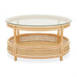 Mataram Coffee Table With Glass Top
