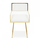 Azalea Ivory Leather Effect Dining Chair