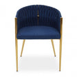 Gilden Blue Dining Chair With Woven Back