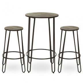 District 3Pc Bar Table And Stool Set
