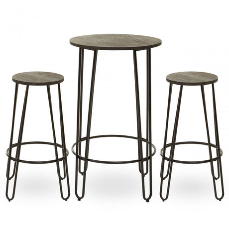 District 3Pc Bar Table And Stool Set