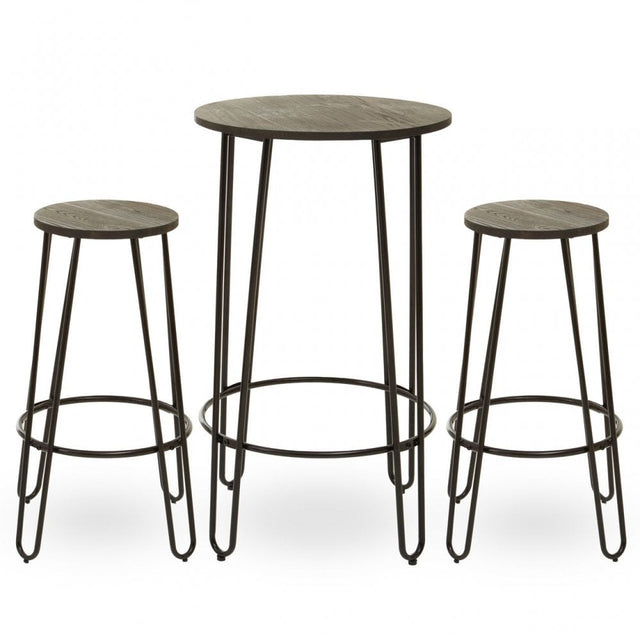 District 3Pc Bar Table And Stool Set