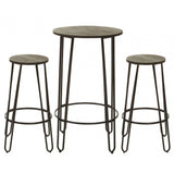 District 3Pc Bar Table And Stool Set