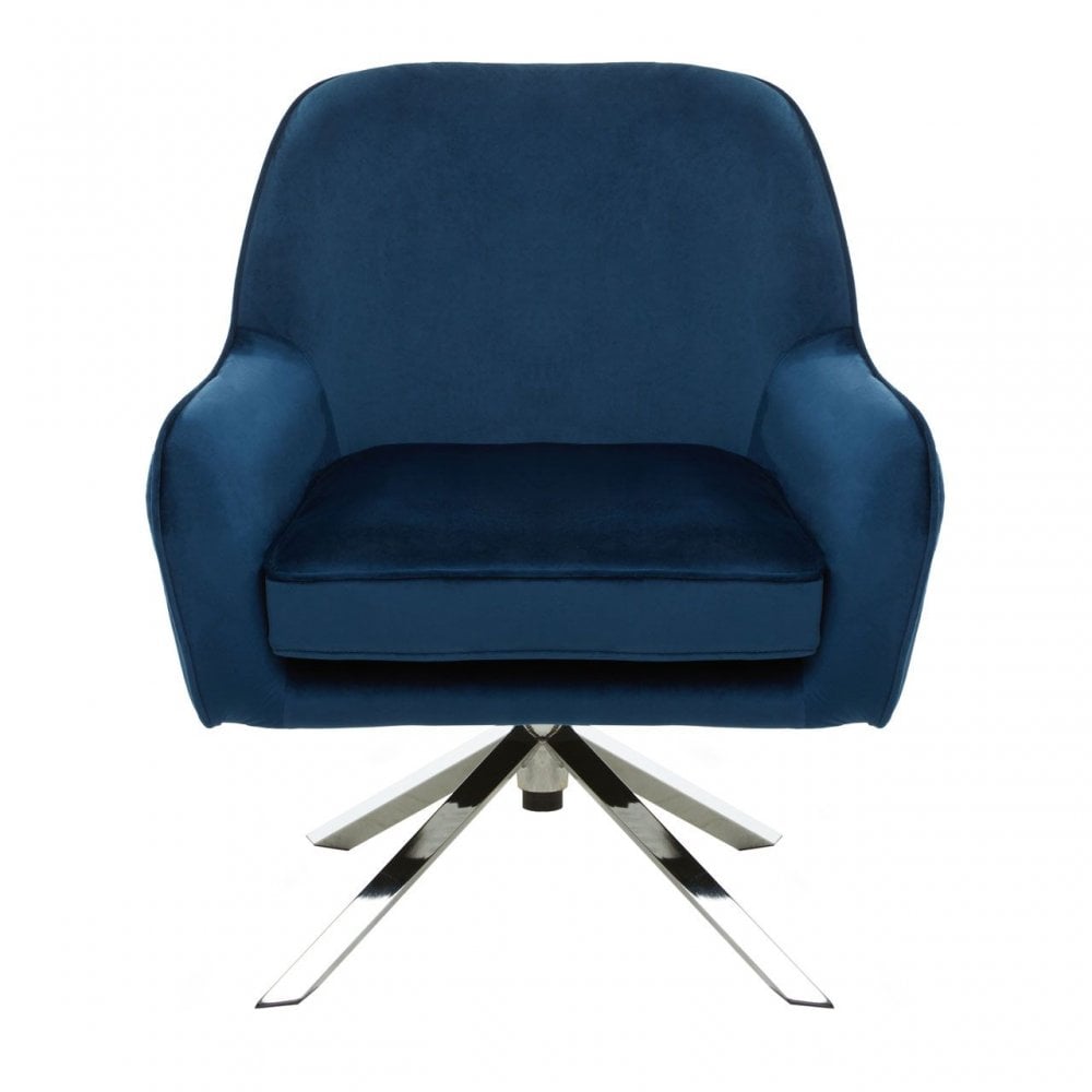 Avery Midnight Velvet Chair