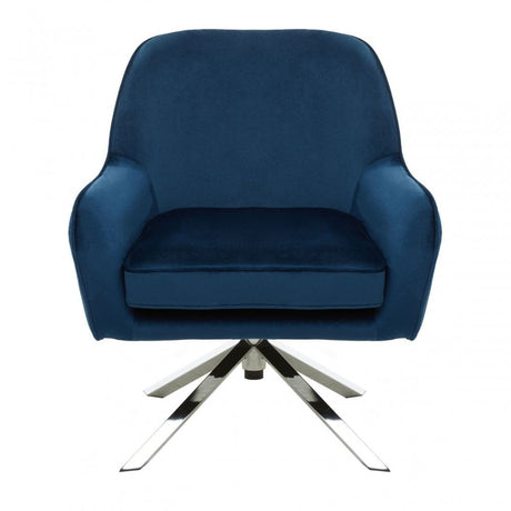 Avery Midnight Velvet Chair