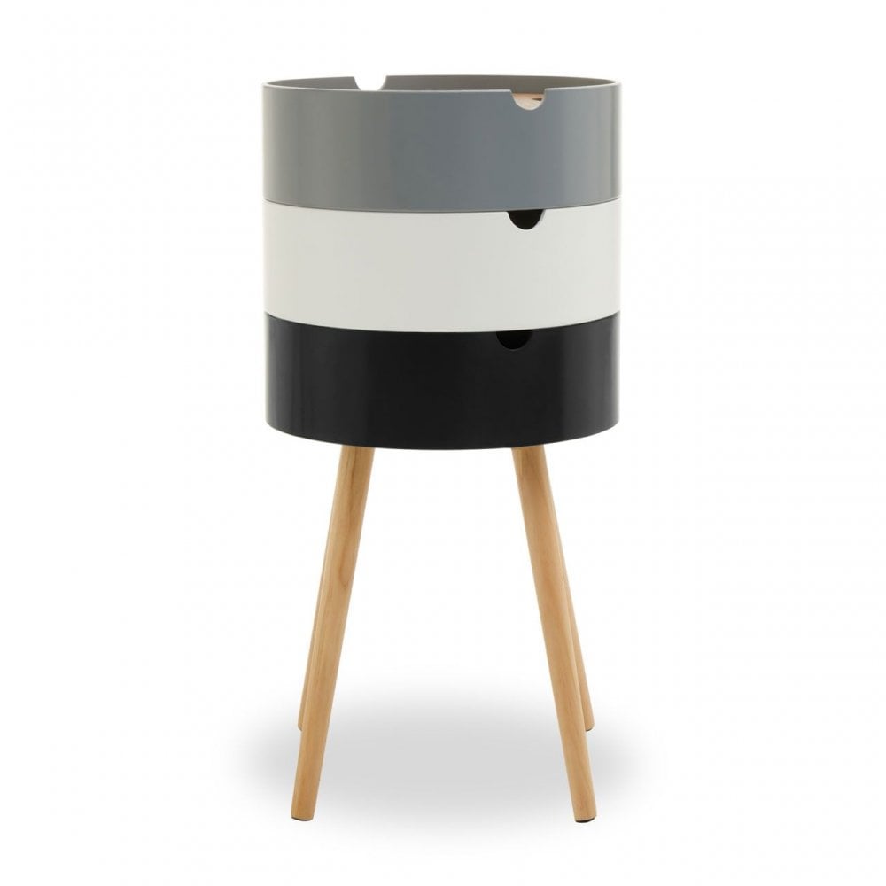Viborg Three Tier Storage Side Table