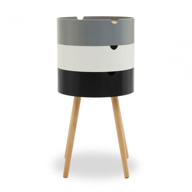 Viborg Three Tier Storage Side Table