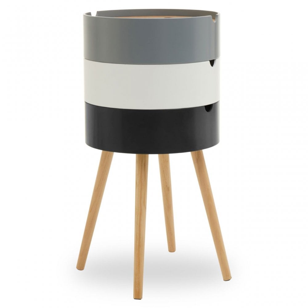 Viborg Three Tier Storage Side Table