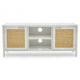 Sherman Black Rattan Media Unit