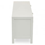 Sherman Black Rattan Media Unit