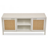 Sherman Black Rattan Media Unit