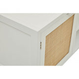 Sherman Black Rattan Media Unit