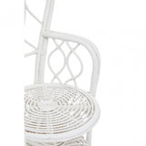 Java White Rattan Curved Chair