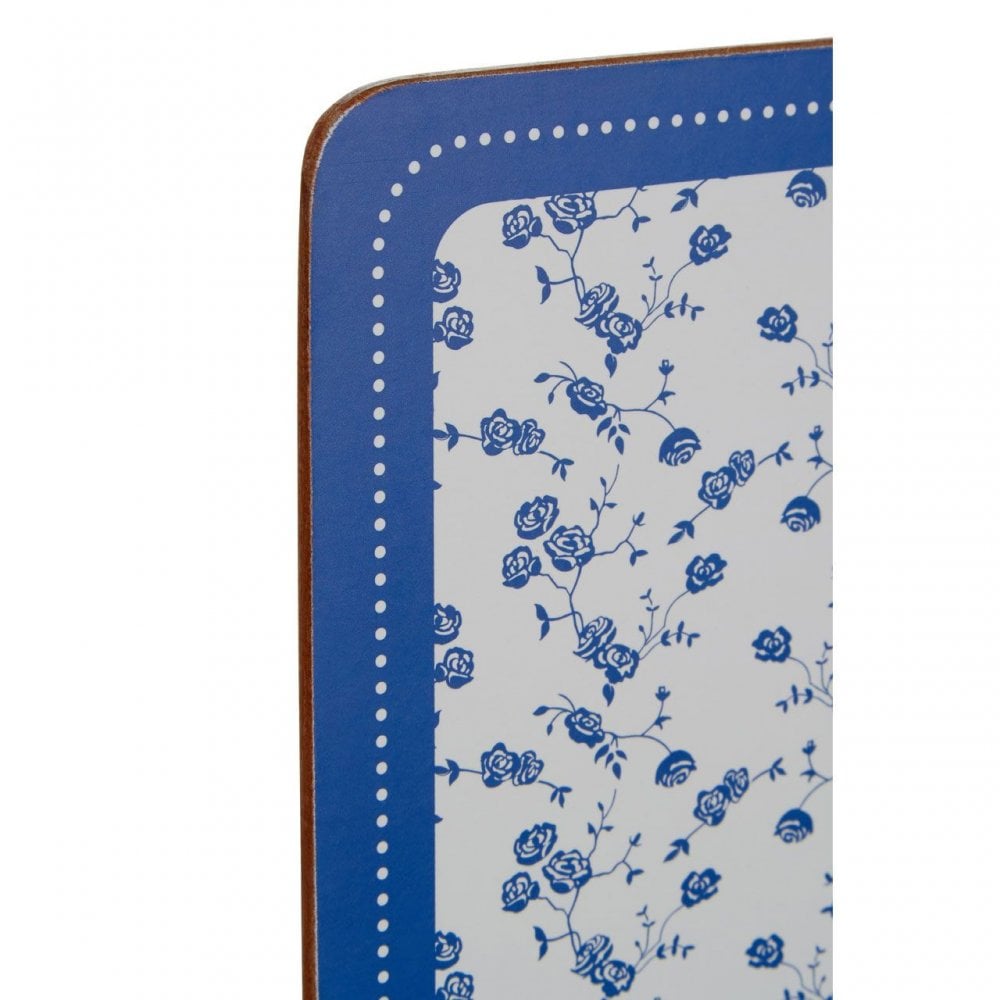 Blue Rose Placemats - Set Of 4