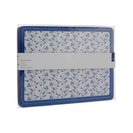 Blue Rose Placemats - Set Of 4