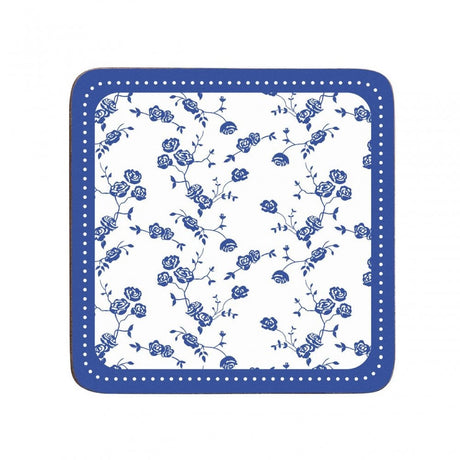 Blue Rose Coasters - Set Of 4